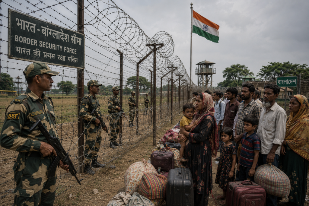 People returning to Bangladesh from India