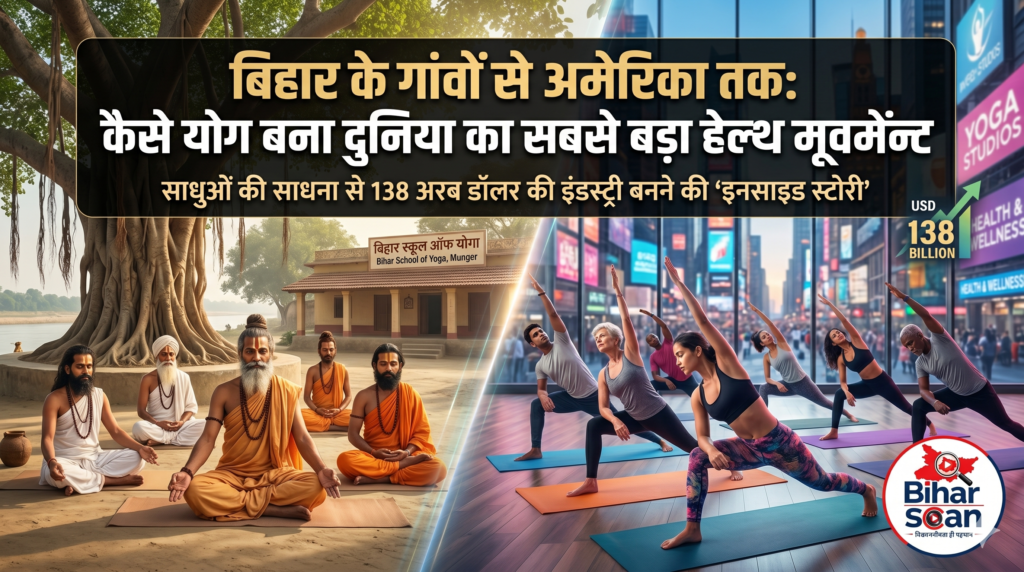 Yoga Global Movement from Munger Bihar to Times Square New York Industry