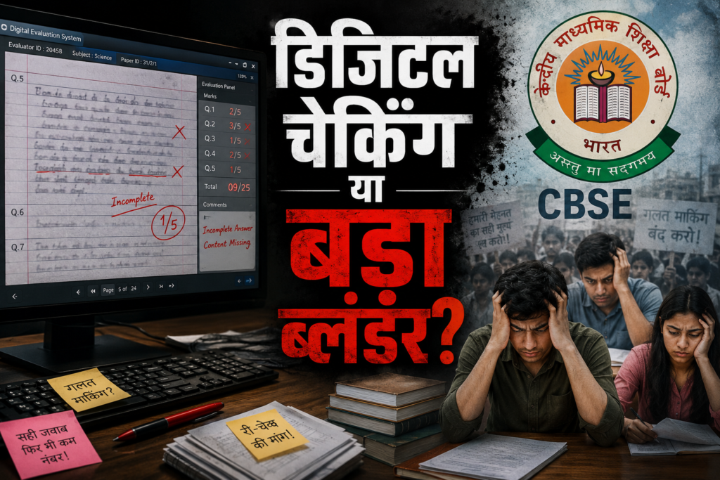 सीबीएसई के ऑन-स्क्रीन मार्किंग (OSM) सिस्टम पर छात्रों और एक्सपर्ट्स ने उठाए गंभीर सवाल।