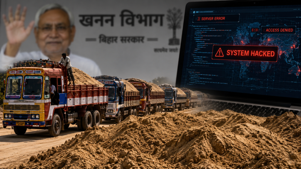 बिहार बालू घोटाला: सरकारी सर्वर हैक कर माफियाओं ने लूटे ₹350 करोड़, जांच में जुटी ईओयू।
